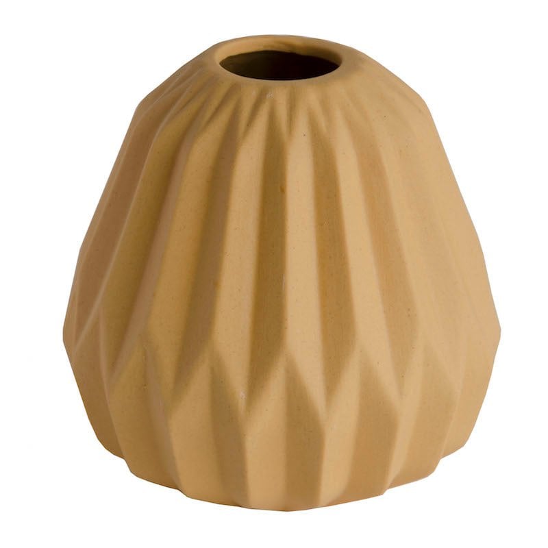 Vase Miro aus gelber Keramik