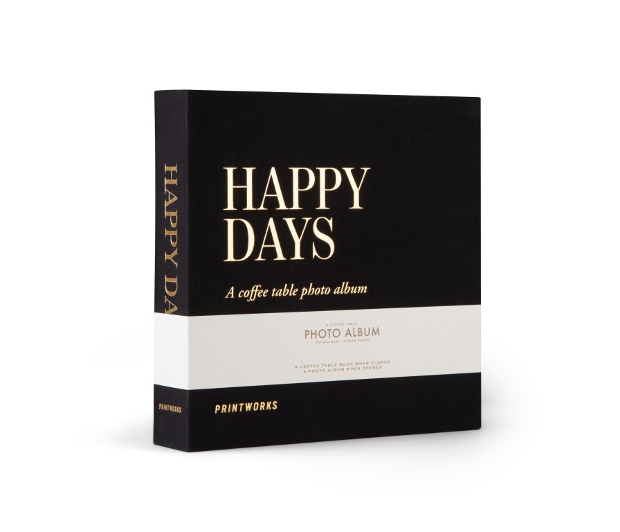 Printworks Fotoalbum – Happy Days S – Schwarz