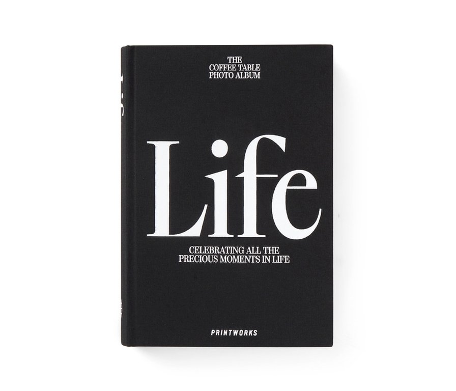 Printworks Fotobuch – Life – Schwarz